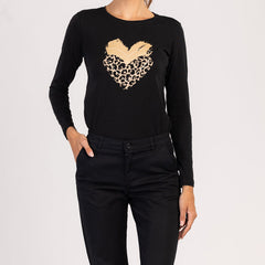 LUMA - DÁMSKÉ TRIČKO S DLOUHÝM RUKÁVEM ZE 100% BAVLNY