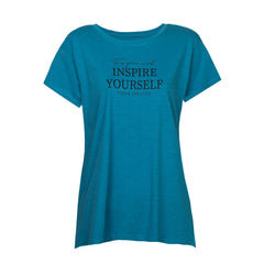 DÁMSKÉ BAVLNĚNÉ TRIČKO S KRÁTKÝM RUKÁVEM A POTISKEM - INSPIRA