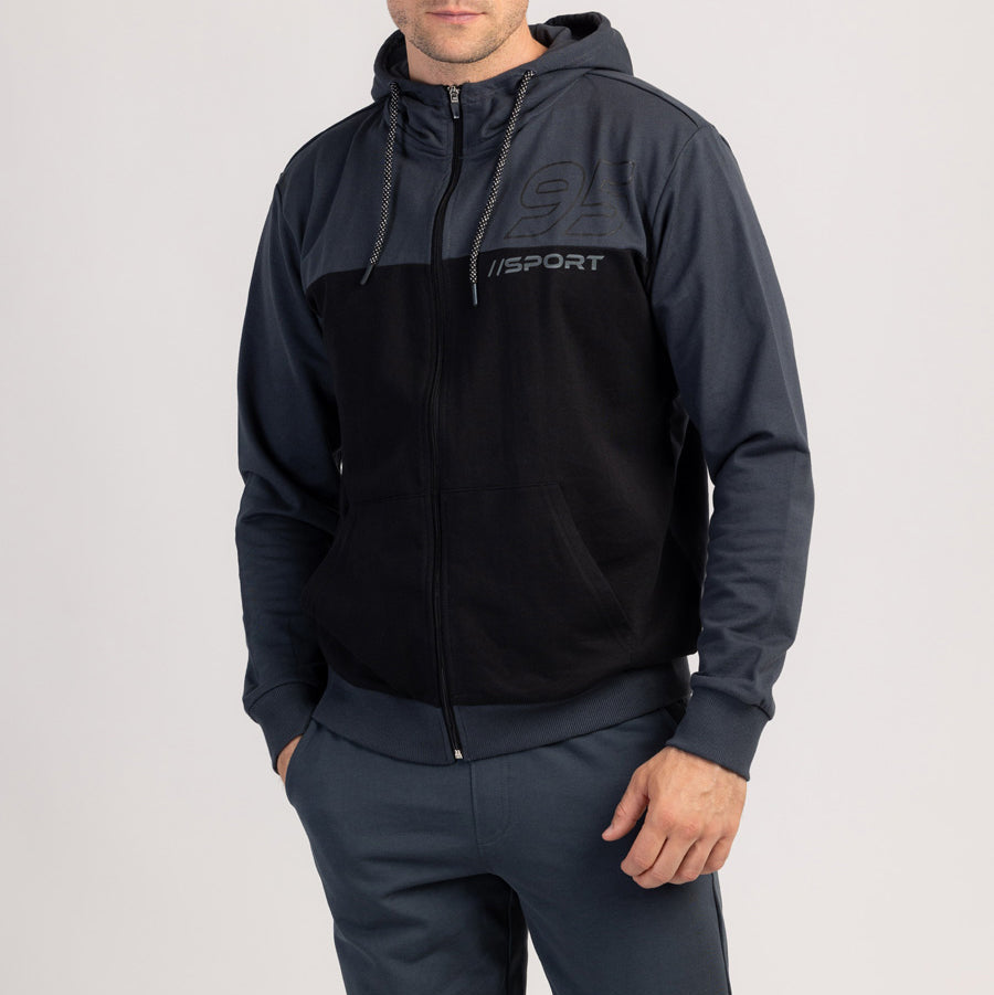 VANTOR - PÁNSKÁ MIKINA S KAPUCÍ ZE 100% BAVLNY