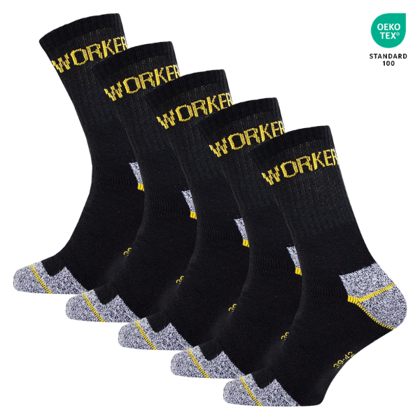 WORKDRY™ – PRACOVNÍ PONOŽKY 5 V 1 S CERTIFIKÁTEM OEKO-TEX (SADA 5 KS) - 34 Kč za ks