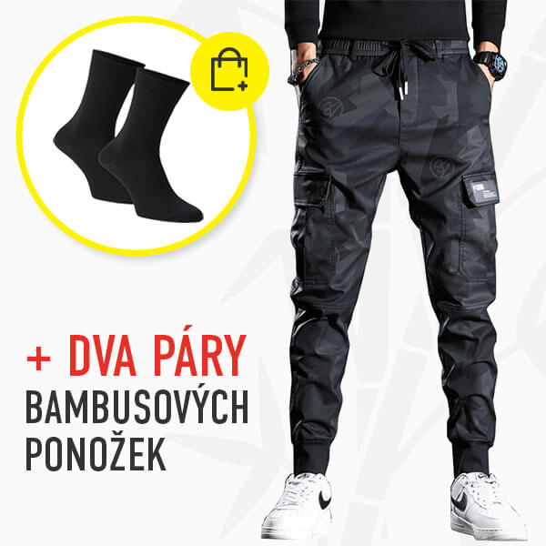 ČERNÁ + DVA PÁRY BAMBUSOVÝCH PONOŽEK