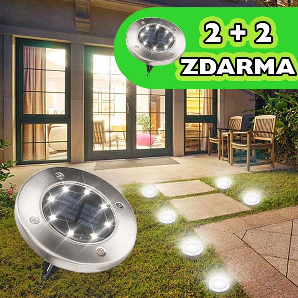 LIGHTSON®: LED SOLÁRNÍ LAMPY, 2+2 ZDARMA
