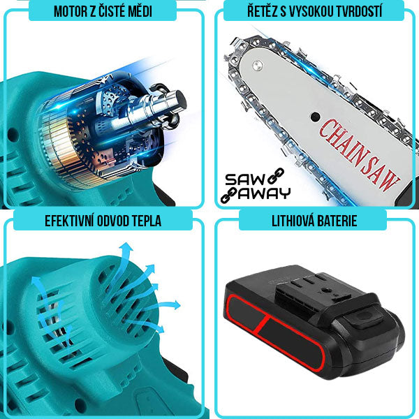 SAWAWAY™ –  AKUMULÁTOROVÁ RUČNÍ PILA