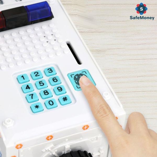 SAFEMONEY® – ELEKTRONICKÁ POKLADNIČKA VE TVARU POLICEJNÍHO AUTOMOBILU