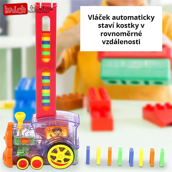 BRICKTRAIN® - VLÁČEK, KTERÝ SKLÁDÁ KOSTKY