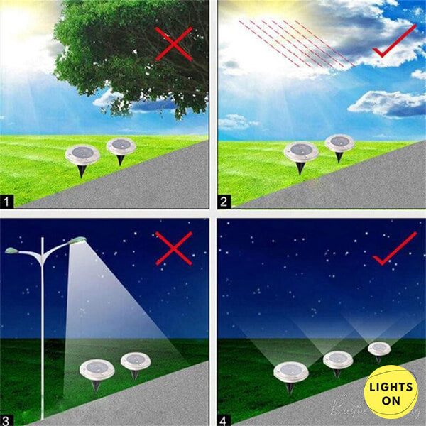 LIGHTSON®: LED SOLÁRNÍ LAMPY, 2+2 ZDARMA