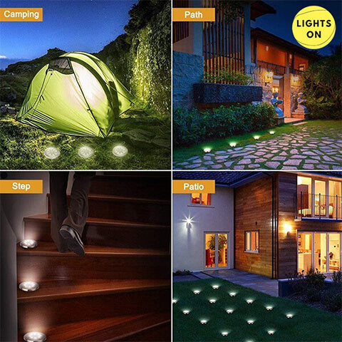 LIGHTSON®: LED SOLÁRNÍ LAMPY, 2+2 ZDARMA